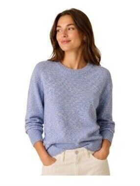 J.Crew Oversized Merino Wool Alpaca Sweater Blue Crewneck Size M